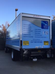 Blue Ribbon Supply Truck Graphics Back