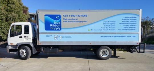 Blue Ribbon Supply Truck Graphic 2016