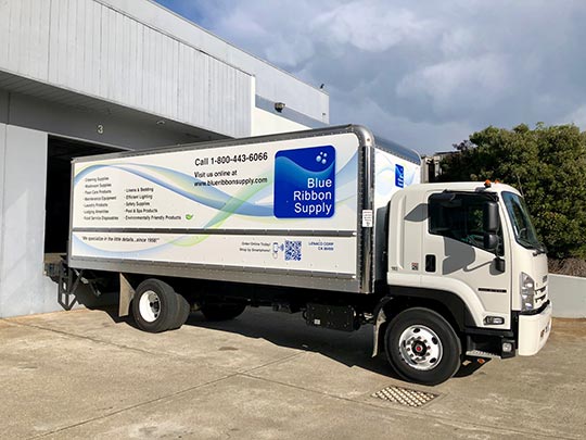 Blue Ribbon Supply Truck Graphic 2018