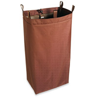 LONG MAID CART REPLACEMENT BAG WITH LOOPS & SNAPS Brown 18x12x36" 