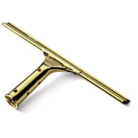 ETTORE® MASTER BRASS WINDOW SQUEEGEE COMPLETE Individual 12" handle and blade 