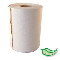 MOREX 100% RECYCLED 7.75" ROLL PAPER HAND TOWELS Natural Color Packed 12/350' Rolls