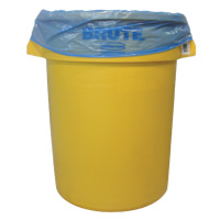 DURA-STUFF® COLORED LLDP TRASH CONTAINER LINERS Blue 33"x40" Heavy Duty (100) 