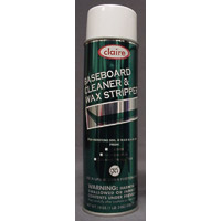 CLAIRE® CLEANER AND BASEBOARD WAX STRIPPER Packed 12/19 oz aerosol cans. 