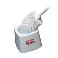 RUBBERMAID® TOILET BOWL BRUSH HOLDER 5" White brush holder 