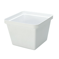 INSULATING SQUARE ICE BUCKET LINER 3 qt, White, Packed 1 each 