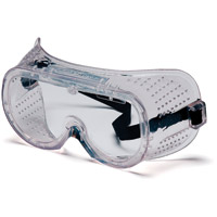 GENERAL PURPOSE SAFETY GOGGLES  Soft PVC Body and adjustable elastic headband.