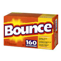 BOUNCE® FABRIC SOFTENER DRYER SHEETS Packed 6 boxes of 160 sheets 