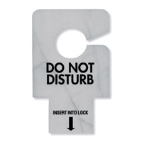 KEYLESS ENTRY DO NOT DISTURB SIGNS For flat door handles. Packed 100