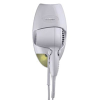 CONAIR® 1600 WATT WALL- MOUNT HAIR DRYER WHITE With night light. 