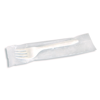 INDIVIDUALLY WRAPPED PLASTIC CUTLERY Forks (1000) 