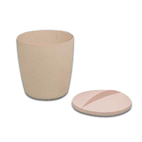 ROUND PLASTIC ICE TUB/LID/LINER COMBO PACK 6"x6" 3 quart beige ice bucket w/lid and white liner. Packed 1 each...