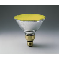 YELLOW COLOR INDOOR/OUTDOOR REFLECTOR SPOT LAMPS 100PAR/YELLOW Medium Base Packed 6