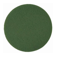 GREEN, FLOOR SCRUBBING (nonwoven polyester) 14" Pad, 3" Hole (5) 