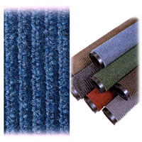 BLUE NEEDLE-RIB SCULPTURED RIB PATTERN CARPET MAT 2' x 3', packed 1 each 