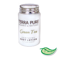 TERRA PURE GREEN TEA ORGANIC SOOTHING BODY LOTION 1.2 oz. Packed 300 