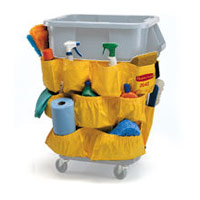 BRUTE® DOLLY & CADDY ACCESSORIES FOR ROUND CONTAINERS 32/44gal Yellow caddy bag 20x20.5"