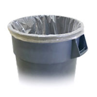 Dura-Stuff Clear LLDPE Trash Can Liners, 4 GAL