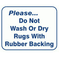 Can I wash a Rubber-Backed Rug