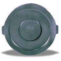 BRUTE® 10 GALLON ROUND LIDS AND TOPS Gray lid 16x1"