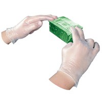 DISPOSABLE VINYL POWDER FREE GENERAL PURPOSE GLOVES Large (100) Clear 