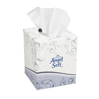 ANGEL SOFT® PS™ CUBE BOX FACIAL TISSUE White, 2-ply (36 boxes/96 sheets)