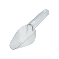 RUBBERMAID® BOUNCER® SCOOPS Clear, 6oz bar scoop. 