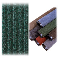 GREEN NEEDLE-RIB SCULPTURED RIB PATTERN CARPET MAT 2' x 3', packed 1 each 