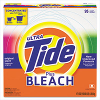 TIDE WITH BLEACH LAUNDRY DETERGENT Powder detergent, packed 2/144oz containers