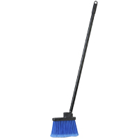 TidyUps Dual Rubber Broom with Handheld Brush ,Blue