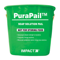 UTILITY PAIL PURAPAIL®  6 qt. green "cleaning" 