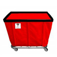 20 BUSHEL KNOCKDOWN LAUNDRY TRUCK Red, 49"x33.5"x37.25" 