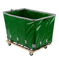 10 BUSHEL KNOCKDOWN LAUNDRY TRUCK Forest, 36.5"x25"x30.5" 