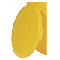 BRUTE® 55 GALLON ROUND LIDS AND TOPS Yellow lid 26.75x2"