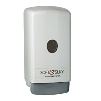 KUTOL® MANUAL PUSH DISPENSER 800 ML Off-White Dispenser for 800mL Bag-In-Box boxless sanitizer ref