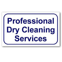 "PROFESSIONAL DRY CLEANING SERVICES" LAUNDRY SIGN 10"x16" #L326 