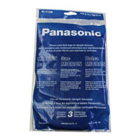 PANASONIC® VACUUM ACCESSORIES & PARTS "U12" type Micron Lined Filter Vacuum Bags Packed: 3 each