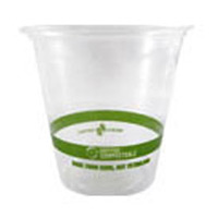 INGEO™ 7oz COLD CUPS Compostable 2000 per case Height: 3.3", Diameter: 3.0"