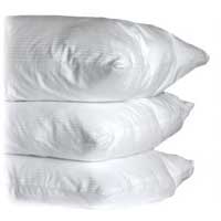 COMFORT T250 TONE ON TONE 1cm STRIPE WHITE Standard Pillowcases 