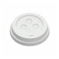 WHITE DOMED SIPPER LIDS 6/8oz Fits 6PCW/PN1932 HOT CUPS (Packed 1000)