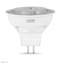 FEIT #BPBAB/LED  3.5W 12V DIMMABLE LED LAMP, WARM WHITE 3,000K GU5.3 BASE (12) PN:15450