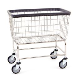 COMMERCIAL LAUNDRY BASKET ON BASE WITH CASTERS  