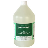 ECOWELL TRUE GALLON REFILL TERRA PURE GREEN TEA LEMONGRASS Hand and Body Wash 1 Gallon