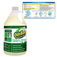 ODOBAN ODOR ELIMINATOR CONCENTRATE Eucalyptus Fragrance Packed: 4/1 gallon