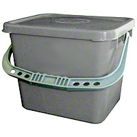 eSERIES PTMINI BUCKET WITH SEALING LID Gray 3.5 gallon 12"x9"x10"