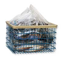 DISPOSABLE PLASTIC LAUNDRY CART LINER BAG Clear, Bulk Packed 250 