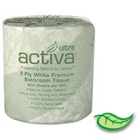 ACTIVA® ULTRA PREMIUM TOILET TISSUE 2/ply  96 rolls/500 sheets per roll