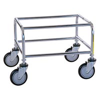 COIN-OP LAUNDRY CARTS  Chrome plated base on wheels #100C