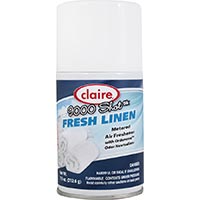 CLAIRE® METERED AIR FRESHENER REFILLS Fresh Linen 12/7 oz cans