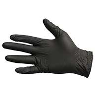 DISPOSABLE HEAVY DUTY BLACK NITRILE POWDER FREE GLOVES Small (100) 